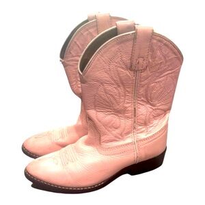 Acme Pink Western Boots Girls Size 10